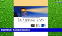 FAVORITE BOOK  Anderson s Business Law and the Legal Environment, Standard Volume, 22nd Edition