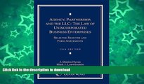 READ BOOK  Agency, Partnership and the LLC: The Law of Unincorporated Business Enterprises,