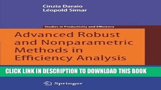 Best Seller Advanced Robust and Nonparametric Methods in Efficiency Analysis: Methodology and