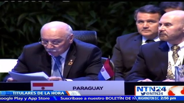 Canciller paraguayo asegura que Venezuela quedará suspendida de Mercosur el 1 de diciembre