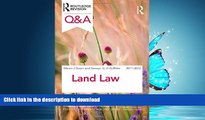 FAVORITE BOOK  Q A Land Law 2011-2012 (Questions and Answers) FULL ONLINE