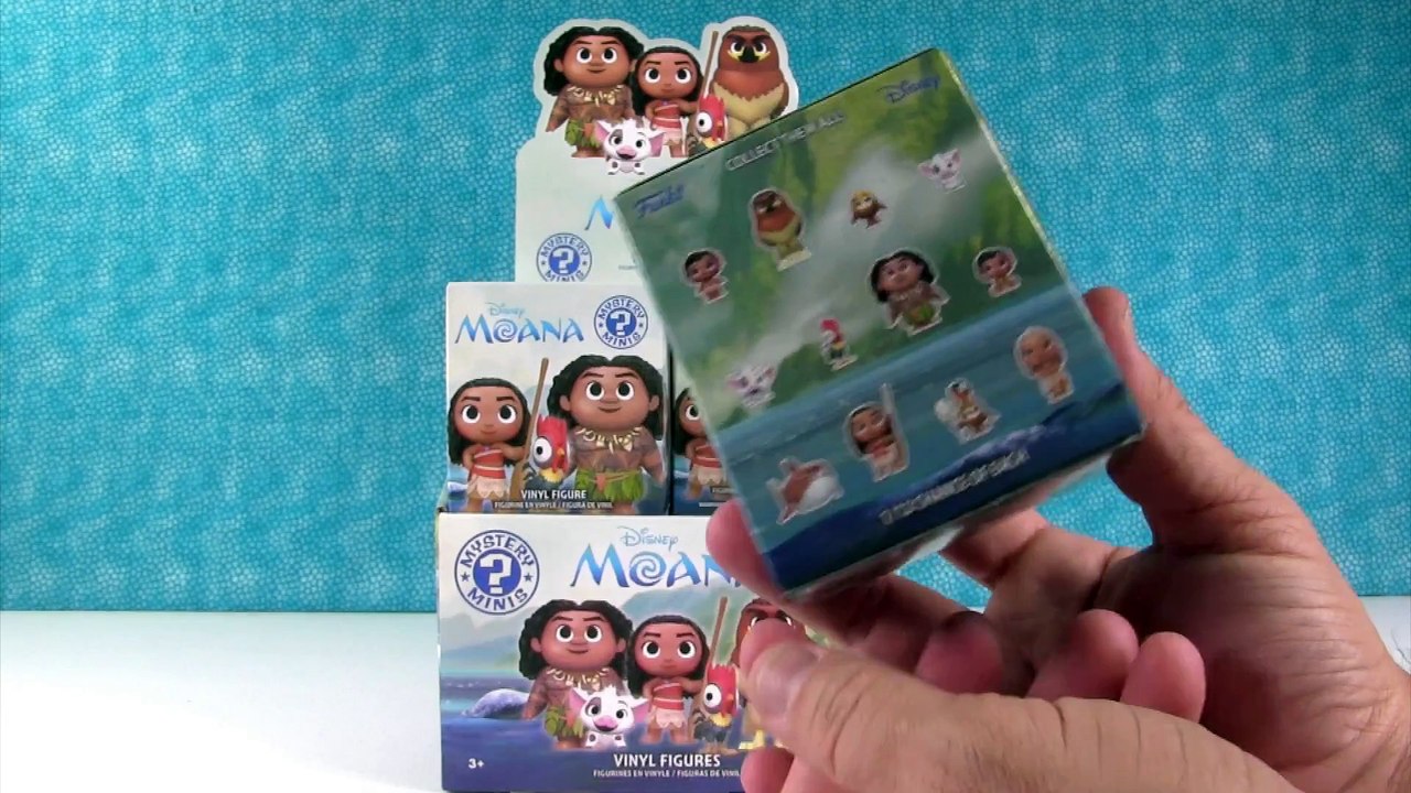 Disney Moana Funko Mystery Minis Full Set Unboxing Toy Review - PSToyReviews