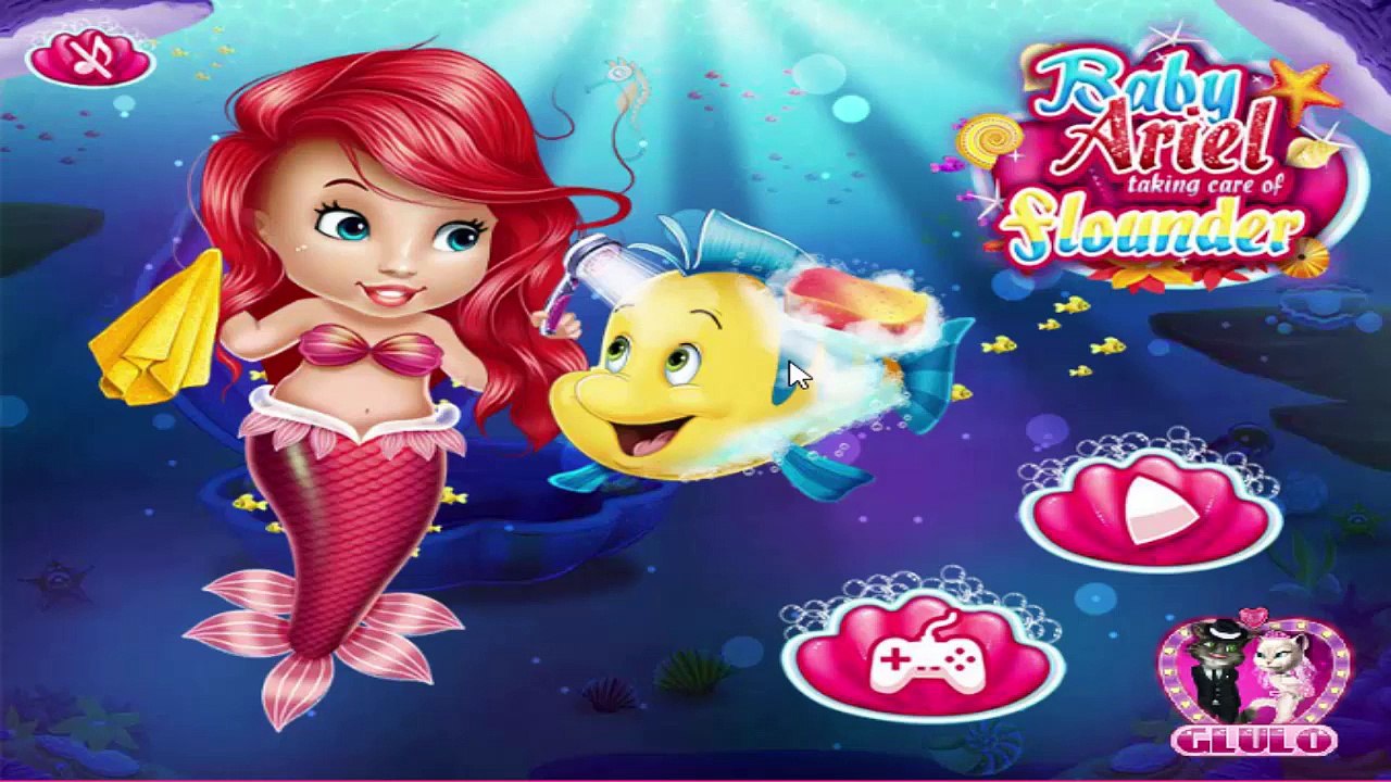 Disney Princess Mermaid And Gold Fish Games For Kids - Baby Ariel Fish HD