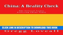 [PDF] Mobi China: A Reality Check: The Critical Issues Affecting China Today (The Reality Series)