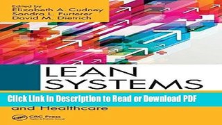 Read Lean Systems: Applications and Case Studies in Manufacturing, Service, and Healthcare Free