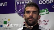 Laurent Tranier après Bourg-en-Bresse / Provence Rugby