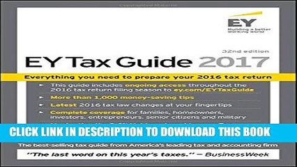 [PDF Kindle] Ernst   Young Tax Guide 2017 Full Book