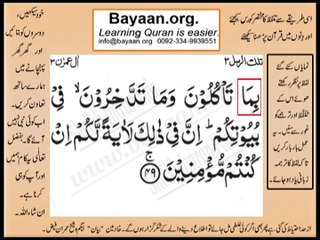 Quran in urdu Surah 003 Ayat 049C Learn Quran translation in Urdu Easy Quran Learning