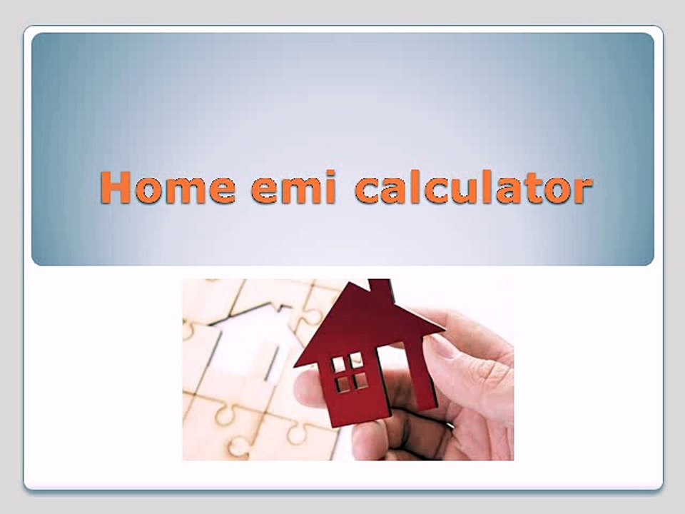 Home emi calculator