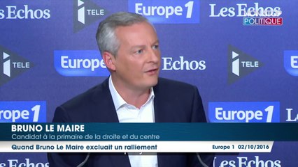 Primaire à droite: un échec pour "l'ex-troisième homme" Bruno Le Maire