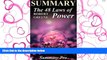 FAVORIT BOOK  Summary - The 48 Laws of Power: Robert Greene --- Chapter by Chapter Summary (The 48