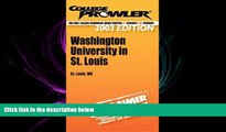 FAVORIT BOOK  College Prowler Washington University in St. Louis (Collegeprowler Guidebooks) BOOK