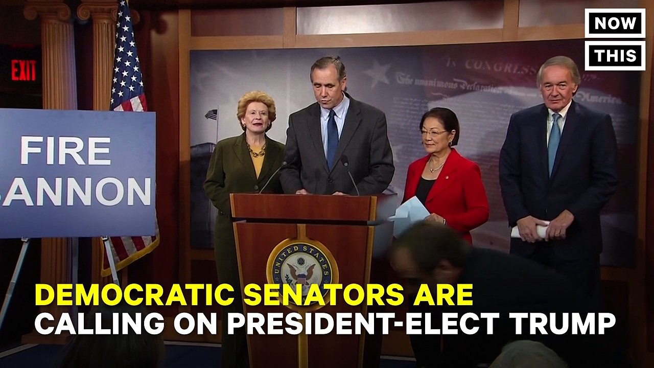 Democratic Senators Speak Out Against Stephen Bannon