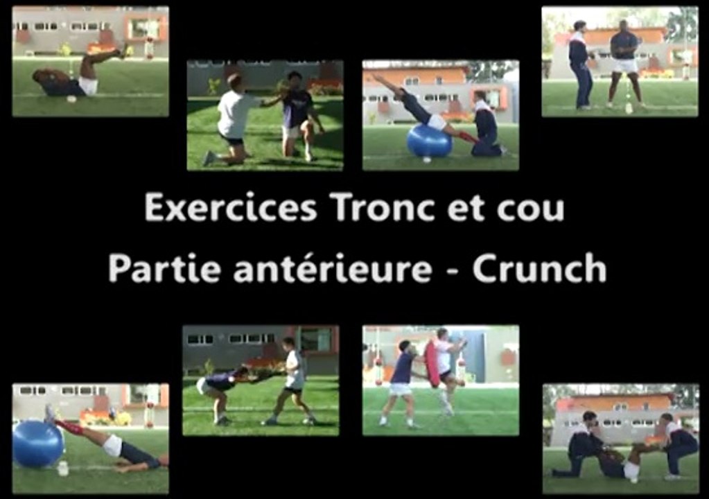Exercices tronc et cou : partie antérieure crunch