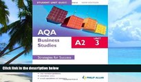 Must Have  AQA A2 Business Studies Student Unit Guide: Strategies for Success: Unit 3 by Surridge,
