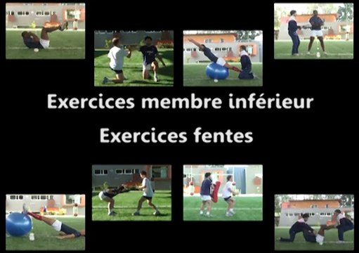 Exercices membre inférieur : fentes
