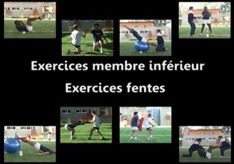 Exercices membre inférieur : fentes