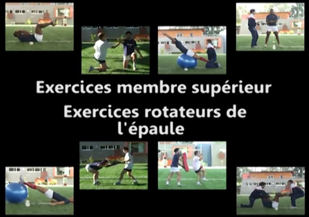 Exercices membre supérieur :  exercices rotateur de l'épaule