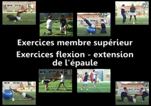 Exercices membre supérieur : flexion-extension de l'épaule