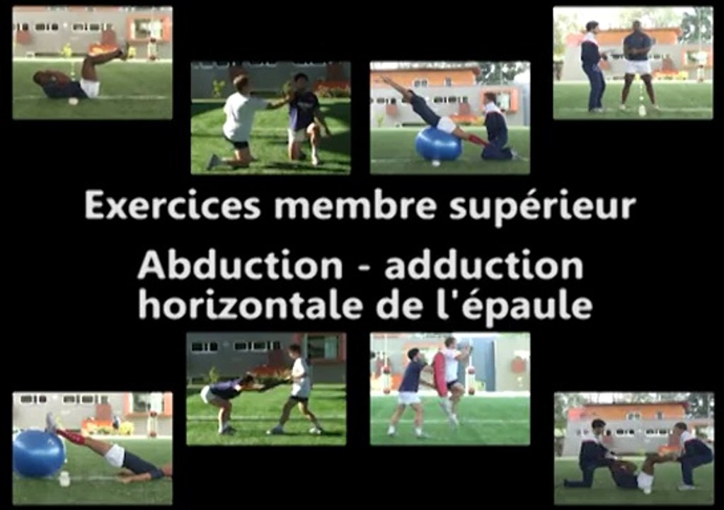 Exercices membre supérieure : abduction-adduction horizontale de l'épaule