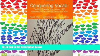 READ THE NEW BOOK  Conquering Vocab: The Most Effective Way to Learn GRE Vocabulary in the