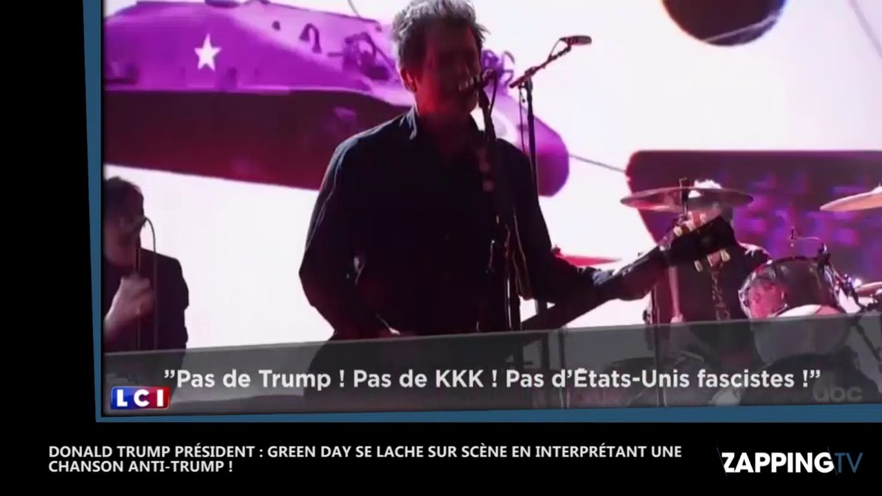 Green Day s'attaque à Donald Trump lors des American Music Awards