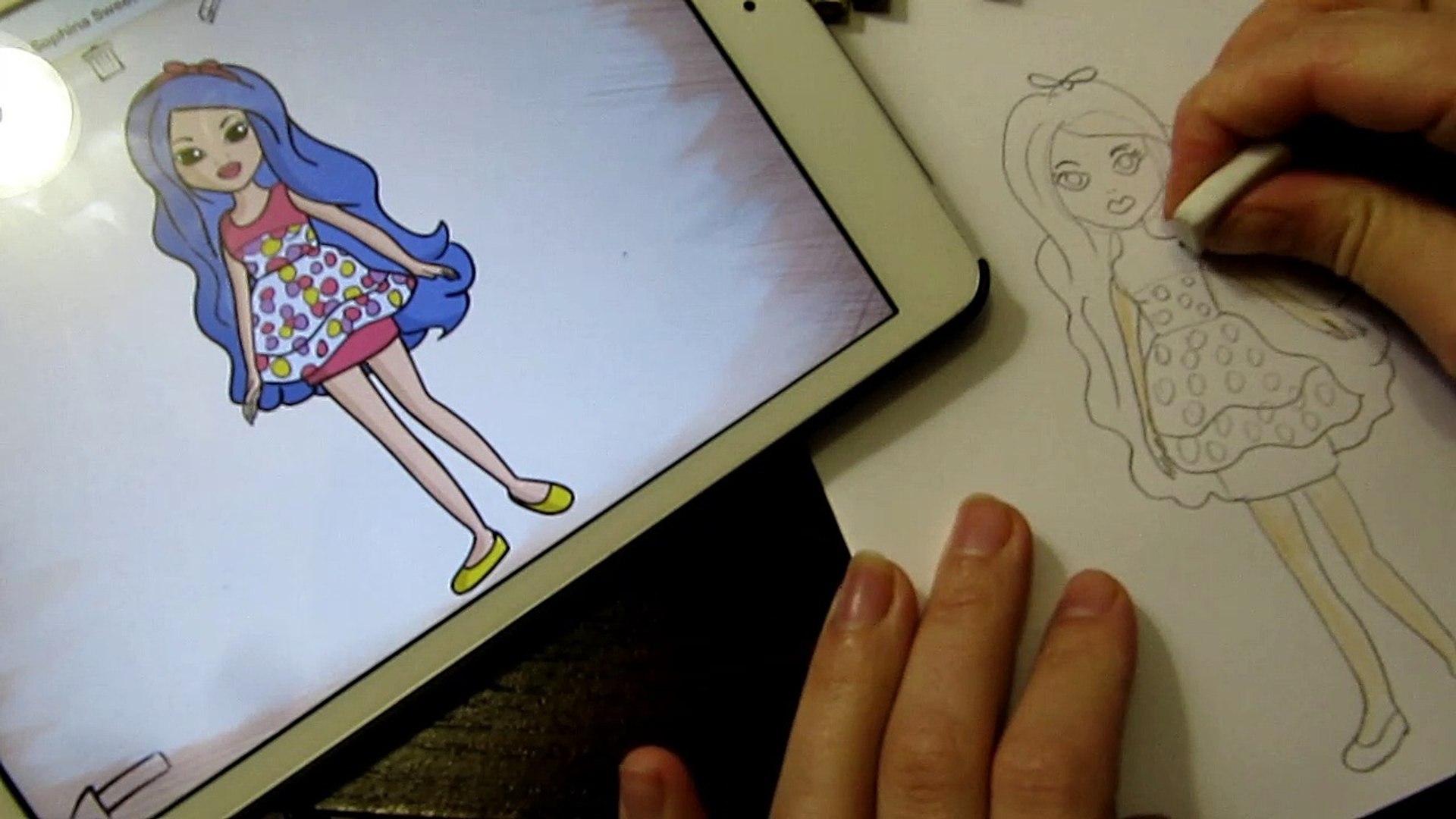 How to draw Moxie Girlz Sophina Sweet Style Как нарисовать Куклы Мокси  Кокетка Софина Sweet Style