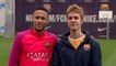 Justin Bieber s'entraine avec le FC Barcelone