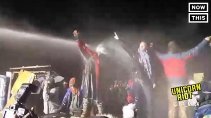 Water Cannons were used against #noDAPL Activists in North Dakota, 160+ reported injured