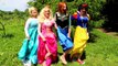 Frozen Elsa DANCING with Spiderman & Anna! - Pink Spidergirl, Maleficent & Disney Princesses