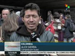 Colombia: 300 policías desmantelaron campamento por la paz