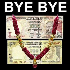 Money 500 1000 Indian notes