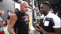 (We Speak WWE) Goldberg rips & blows nose in a Brock Lesnar T shirt 2016 - YouTube