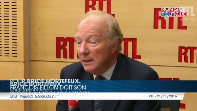 Primaire à droite : Pour Brice Hortefeux, François Fillon doit son succès à Nicolas Sarkozy