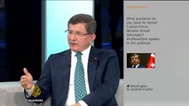 Former Turkish PM Ahmet Davutoglou speaks to Al Jazeera
