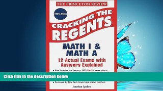 FAVORIT BOOK Princeton Review: Cracking the Regents: Sequential Math I, 1999-2000 Edition