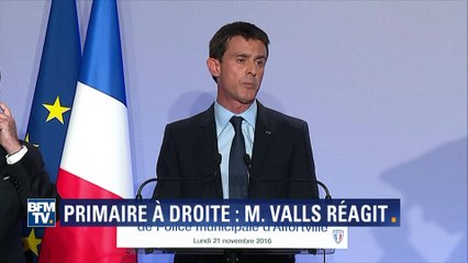 Manuel Valls évoque "le combat de sa vie" contre l'extrême droite