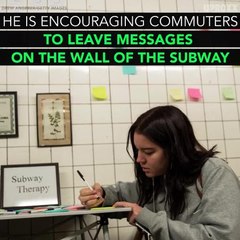 People Leave Messages of Hope All Over NYC Subway
