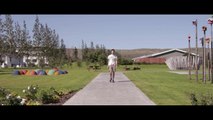 Brilliant montage captures man walking Icelandic landscapes