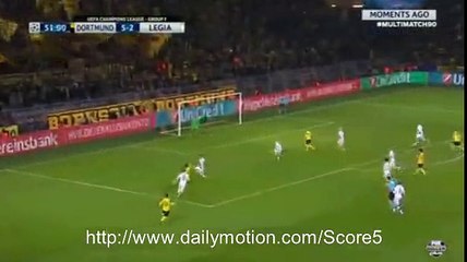 Marco Reus 2 nd Goal Dortmund 6 - 2 Legia CL 22-11-2016