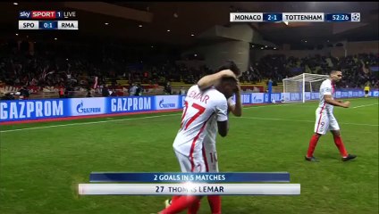 Thomas Lemar Goal HD - Monaco 2-1 Tottenham Hotspur - 22.11.2016