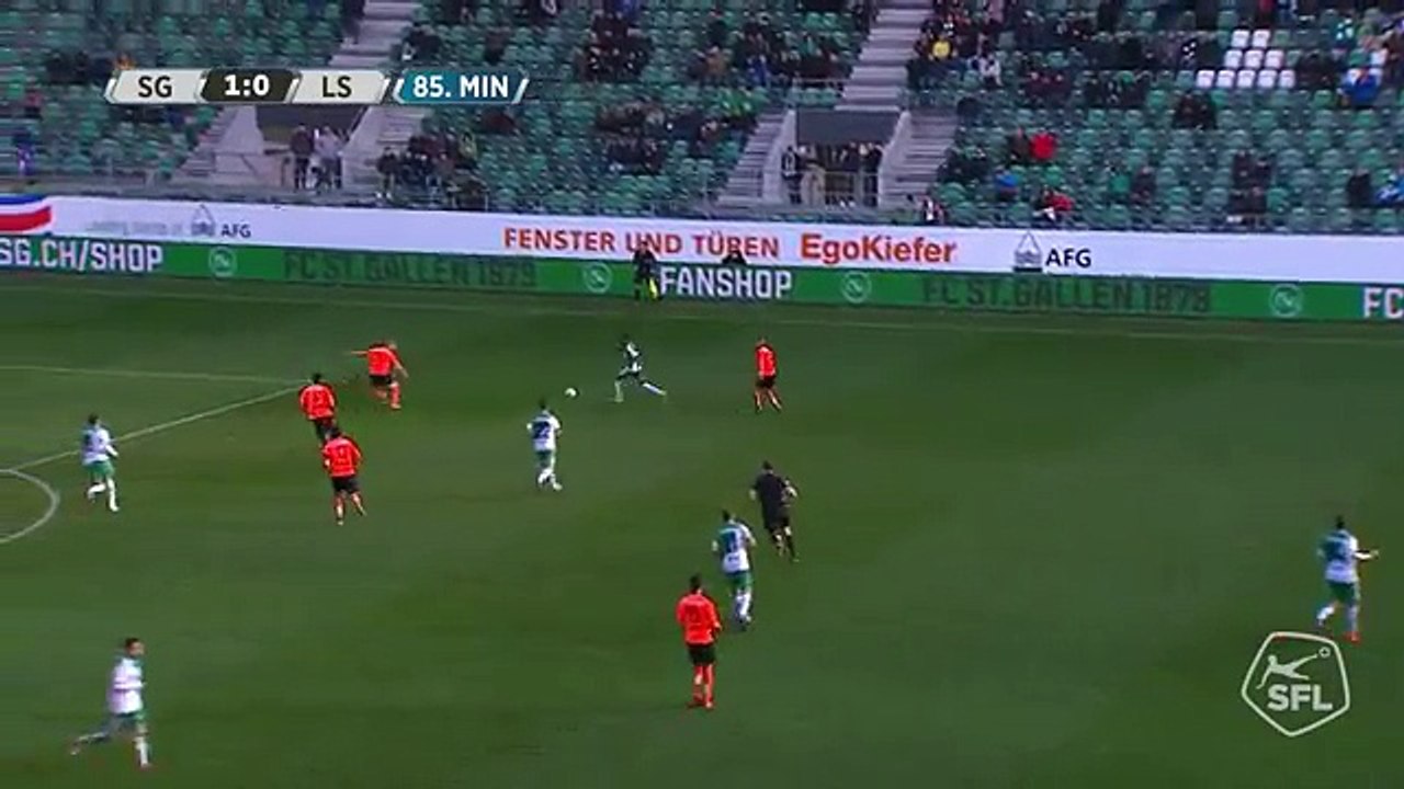 Sankt Gallen 2:0 Lausanne (Swiss Super League 15. Runde 2016/2017 20.November 2016)