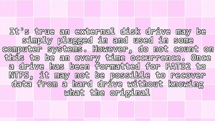 Why Pre Formatting A Hard Drive May Lead To Grief
