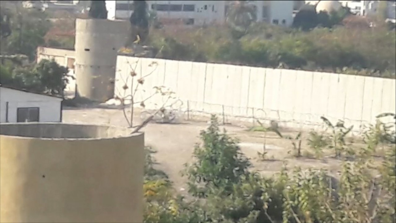 جدار عازل حول مخيم عين الحلوة الفلسطيني بلبنان