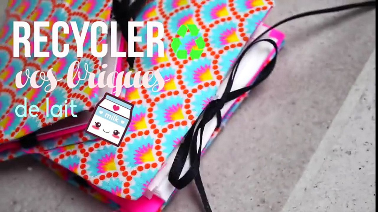 DIY RECYCLER UNE BRIQUE DE LAIT POUR CREER UN PORTE-MONNAIE ET UN PORTE-CARTES