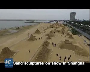 Sand Sculptures Show in Shanghai