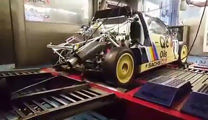 Ford RS200 on the dyno.