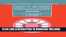 [READ] Ebook Design of Brushless Permanent-Magnet Motors (Monographs in Electrical and Electronic