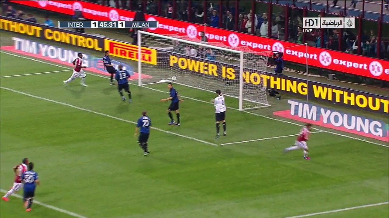 اهداف مباراة انتر ميلان و ميلان 4-2 الدوري الاي...