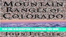 Ebook Mountain Ranges of Colorado Free Read